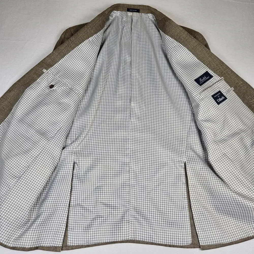 Ralph Lauren Men's Light Beige Linen Sport Coat